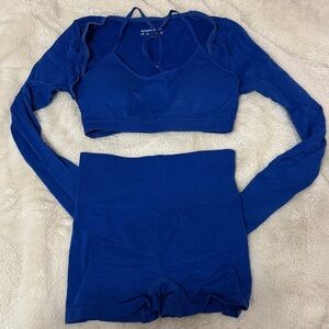 SHEIN Blue Athletic Set